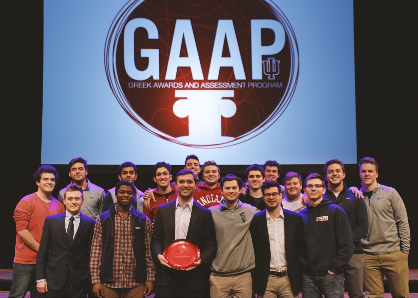  Phi Gamma Delta won “Most Outstanding Chapter” out of all IFC Fraternities at the GAAP awards. Fiji was the only house awarded this honor.